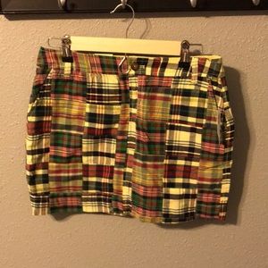 Plaid mini skirt. Great golf skirt.